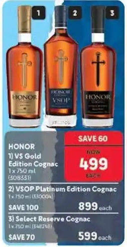 Makro Honor VS Gold Edition Cognac offer