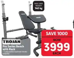 Makro Trojan Pro Series Bench with Rack offer