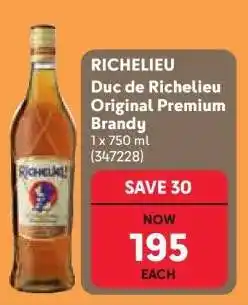 Makro RICHELIEU Duc de Richelieu Original Premium Brandy offer