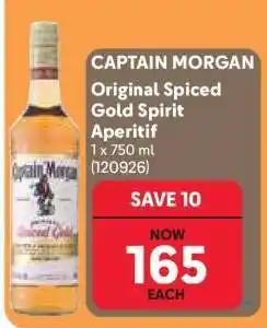 Makro Captain Morgan Original Spiced Gold Spirit Aperitif offer