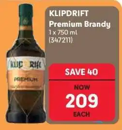 Makro Klipdrift Premium Brandy offer