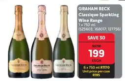 Makro GRAHAM BECK Classique Sparkling Wine Range offer