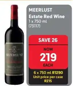 Makro MEERLUST Estate Red Wine offer