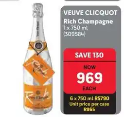 Makro VEUVE CLICQUOT Rich Champagne offer
