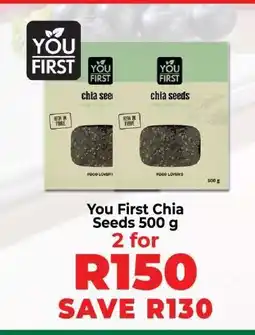 Food Lover's Market You First Chia Seeds 500 g offer