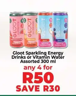Food Lover's Market Gloot Sparkling Energy Drinks or Vitamin Water offer