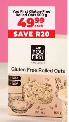 Food Lover's Market You First Gluten-Free Rolled Oats 500 g offer