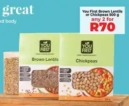 Food Lover's Market You First Brown Lentils or Chickpeas 500 g offer