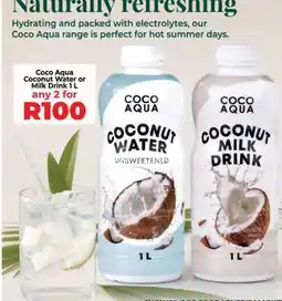 Food Lover's Market Coco Aqua Coconut Water or Milk Drink 1L offer