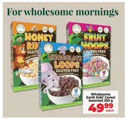 Food Lover's Market Wholesome Earth Kids’ Cereal Assorted 350 g offer