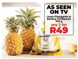 Food Lover's Market Large Pineapples or Banana Thriftpacks offer