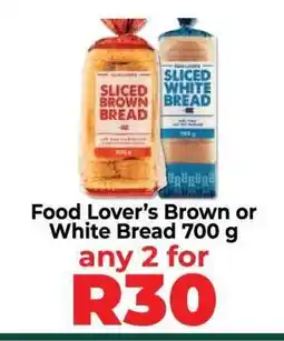 Food Lover's Market Food Lover’s Brown or White Bread 700 g offer
