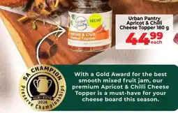 Food Lover's Market Urban Pantry Apricot & Chilli Cheese Topper 180 g offer