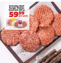 Food Lover's Market Everyday Beef Burger Patties Assorted 400 g offer