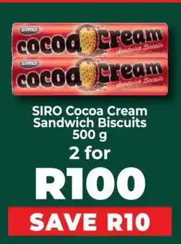 Food Lover's Market SIRO Cocoa Cream Sandwich Biscuits 500 g offer