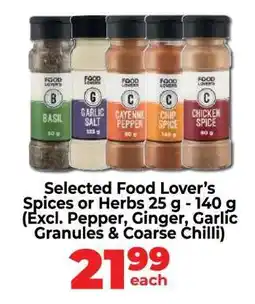 Food Lover's Market Selected Food Lover’s Spices or Herbs offer