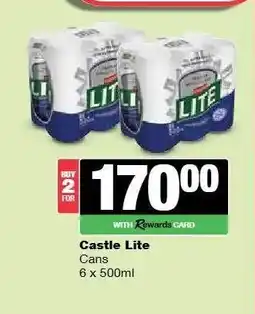 Spar Tops Castle Lite offer