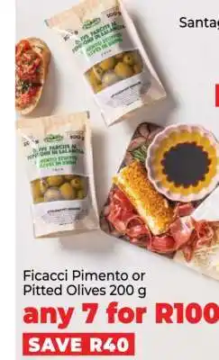 Food Lover's Market Ficacci Pimento or Pitted Olives 200 g offer