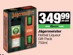 Spar Tops Jägermeister Herbal Liqueur Gift Pack offer