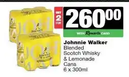 Spar Tops JOHNNIE WALKER offer