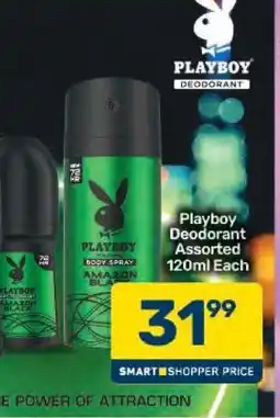 Pick n Pay Playboy Deodorant Assorted 120ml Each offer