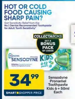 Pick n Pay Sensodyne Pronamel Toothpaste Kids 6+ 50ml Each offer