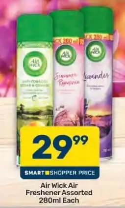 Pick n Pay Air Wick Air Freshener Assorted 280ml Each offer