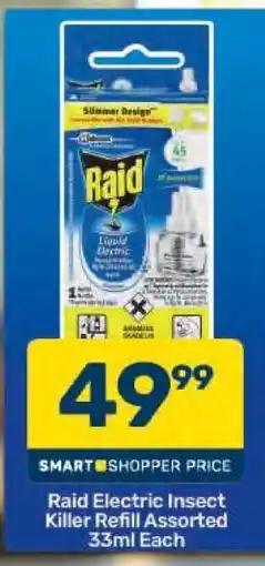 Pick n Pay Raid Electric Insect Killer Refill Assorted 33ml Each offer