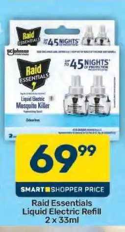 Pick n Pay Raid Essentials Liquid Electric Refill 2 x 33ml offer