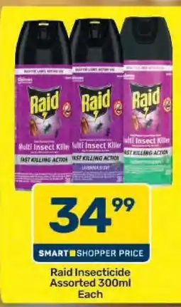 Pick n Pay Raid Insecticide Assorted 300ml offer