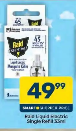 Pick n Pay Raid Liquid Electric Single Refill 33ml offer
