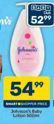 Pick n Pay Johnson's Baby Lotion-500ml offer
