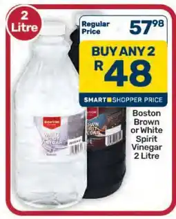 Pick n Pay Hypermarket Boston Brown or White Spirit Vinegar 2 Litre offer