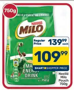 Pick n Pay Hypermarket Nestle Milo Pouch 750g offer