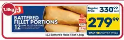 Pick n Pay Hypermarket I&J Battered Hake Fillet 1.8kg offer