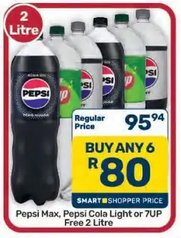Pick n Pay Hypermarket Pepsi Max, Pepsi Cola Light or 7UP offer