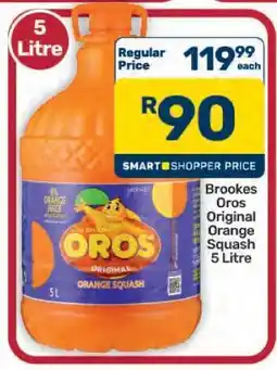 Pick n Pay Hypermarket Brookes Oros Original Orange Squash 5 Litre offer