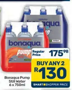 Pick n Pay Hypermarket Bonaqua Pump Still Water 6 x 750ml offer