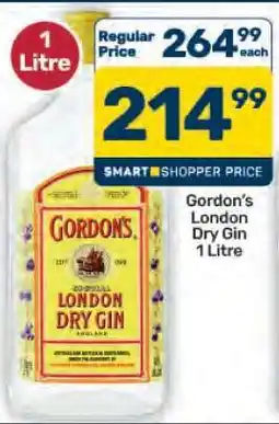 Pick n Pay Hypermarket Gordon's London Dry Gin offer