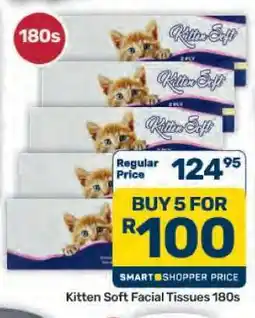 Pick n Pay Hypermarket Kitten Soft Facial Tissues 180s offer