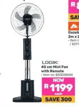 Game LOGIK 40 cm Mist Fan with Remote offer