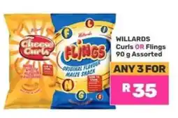 Game WILLARDS Curls OR Flings offer
