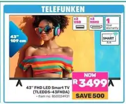 Game 43” FHD LED Smart TV (TLEDDS-43FHDA) offer