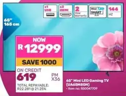 Game 65 Mini LED Gaming TV (UA65M80H) offer
