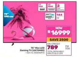 Game 75” Mini LED Gaming TV (UA75M80) offer