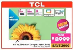 Game 65 QLED Smart Google TV (65C655) offer