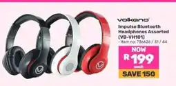 Game Volkano Impulse Bluetooth Headphones Assorted (VB-VH101) offer