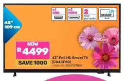Game 43” Full HD Smart TV (UA43F60) offer