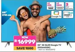 Game 85” 4K QLED Google TV (85Q6600H) offer