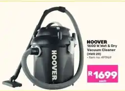 Game HOOVER 1600 W Wet & Dry Vacuum Cleaner (HWD 20) offer